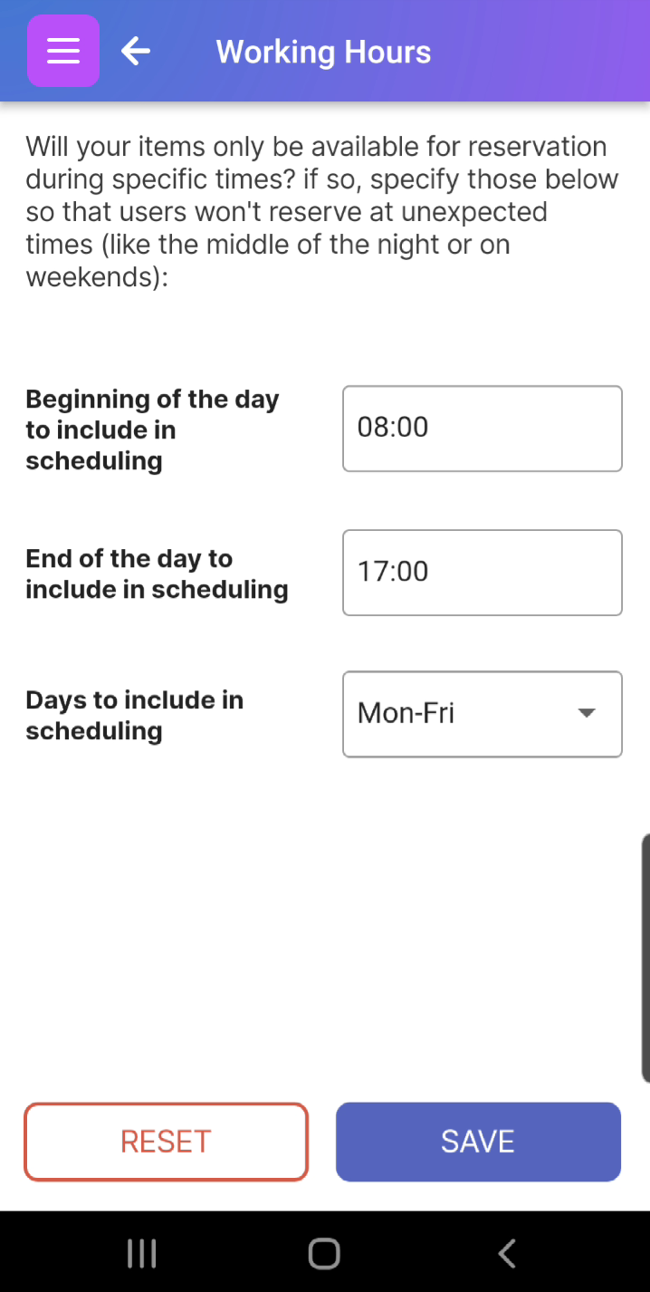 Subscriber Profile settings page