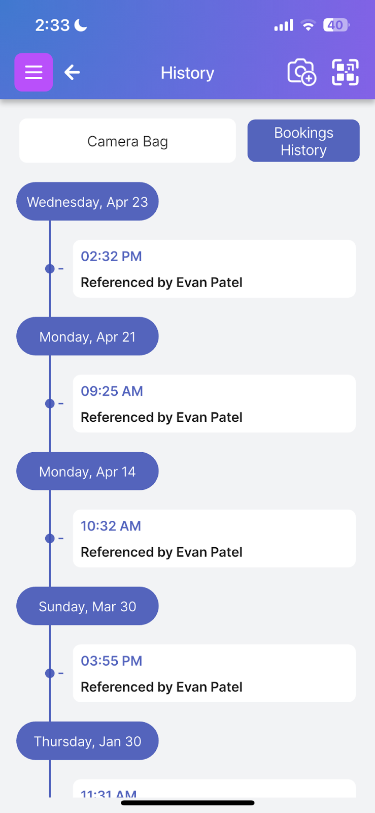 Image shows an example of history been changed by different people