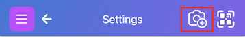 Camera plus button for adding items