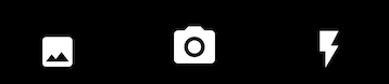 Camera interface showing options to take photo or select from gallery