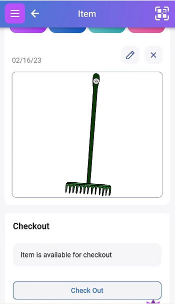 Item Checkout Screen