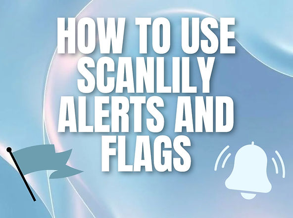 How to Use Scanlily Alerts and Flags