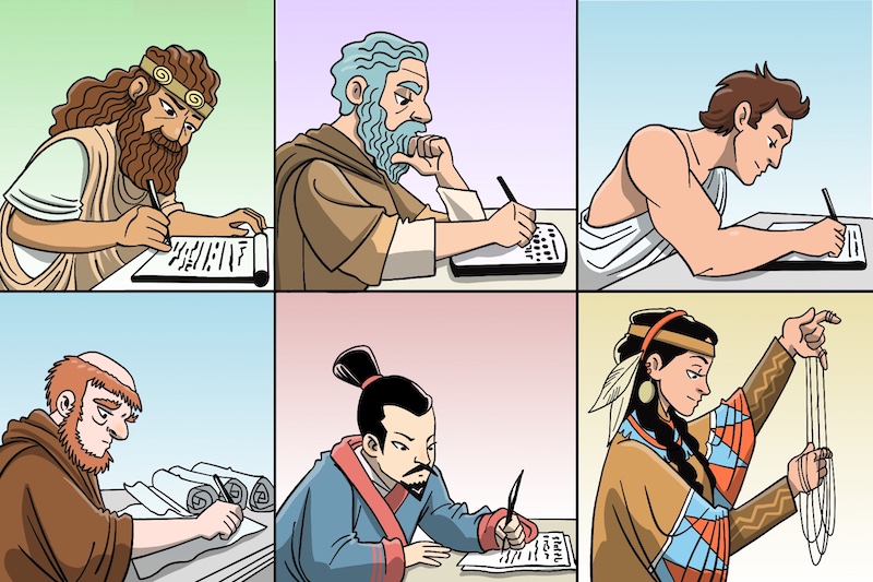 Image of ancient civilizations tracking inventory.
