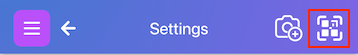 Scan button icon from toolbar