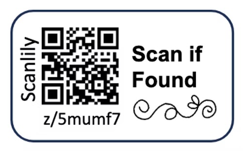 Scan if Found sticker