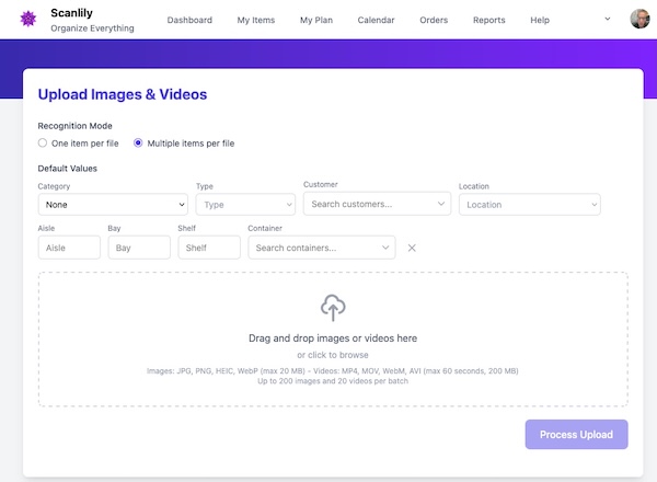 Upload Images and Videos from Your Browser with AI Recognition