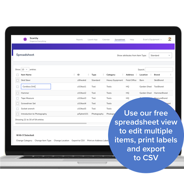 Editable web spreadsheet